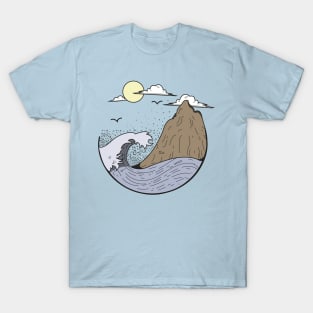 Van life Camping Love Nature mountains beach vacation T-Shirt